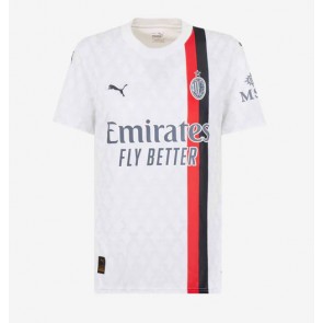 AC Milan Replica Away Stadium Shirt for Women 2023-24 Short Sleeve